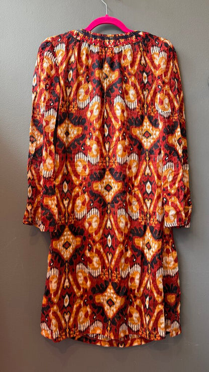 Silk Blend Semi Sheer Dress