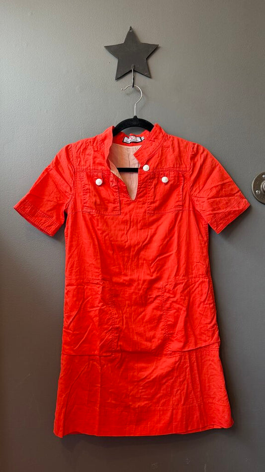 Pockets Popover Mini Shift Dress