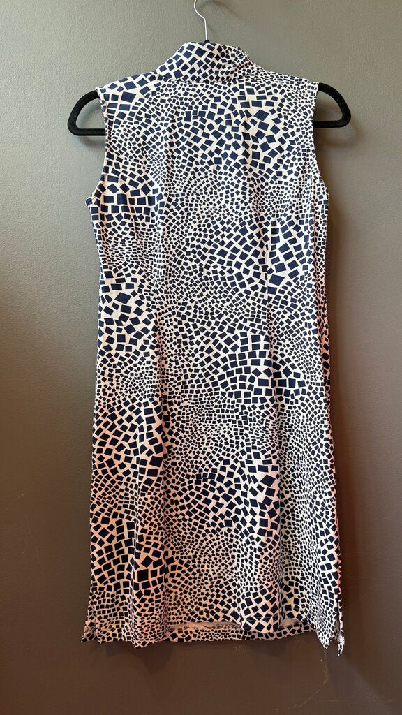 Notch Neck Collared Stretch Dress