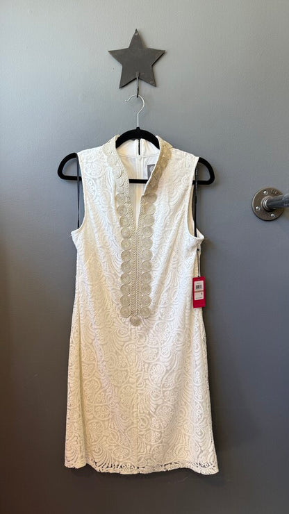 Lace Embellished Trim Tunic Dress