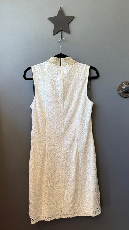 Lace Embellished Trim Tunic Dress