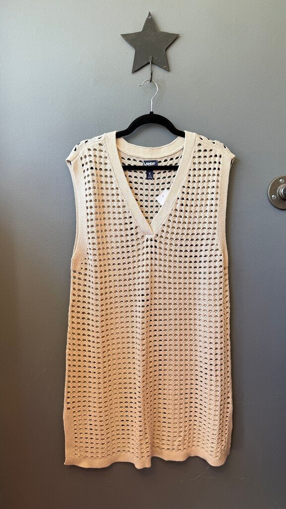 Open Knit Coverup Dress