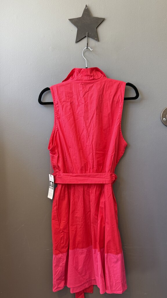 Ruffle Trim Faux Wrap Dress
