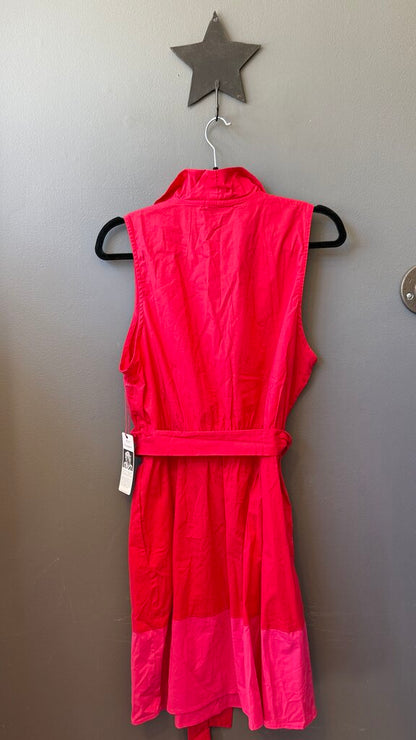 Ruffle Trim Faux Wrap Dress