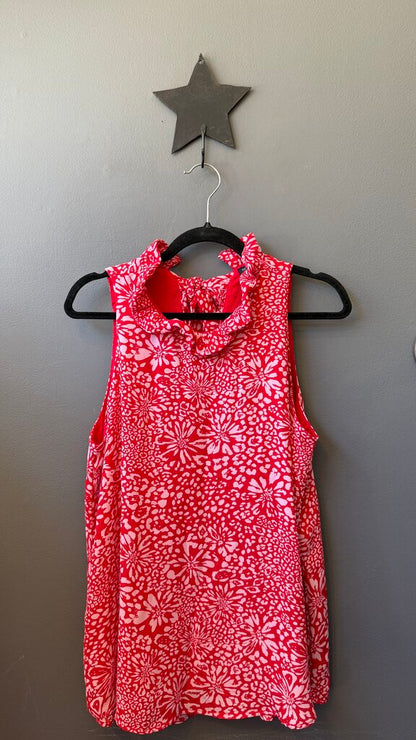 Ruffle Strap Pique Dress