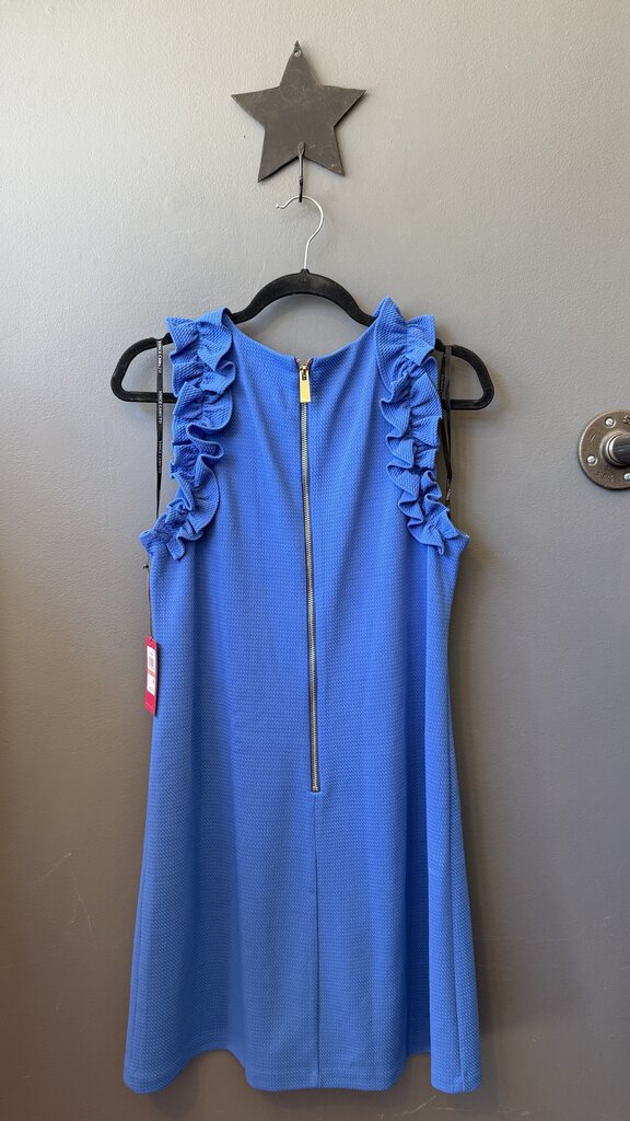Ruffle Strap Pique Dress
