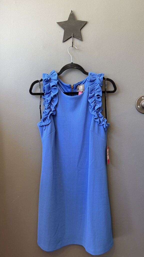 Ruffle Strap Pique Dress