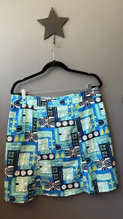 Printed Wrap Skirt