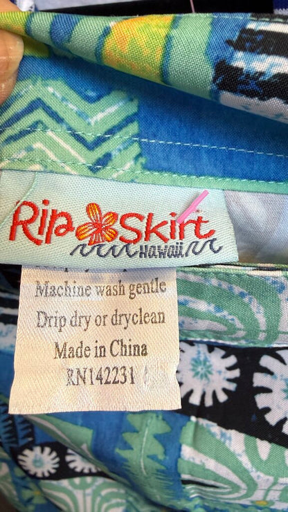 Printed Wrap Skirt