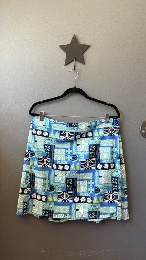Printed Wrap Skirt