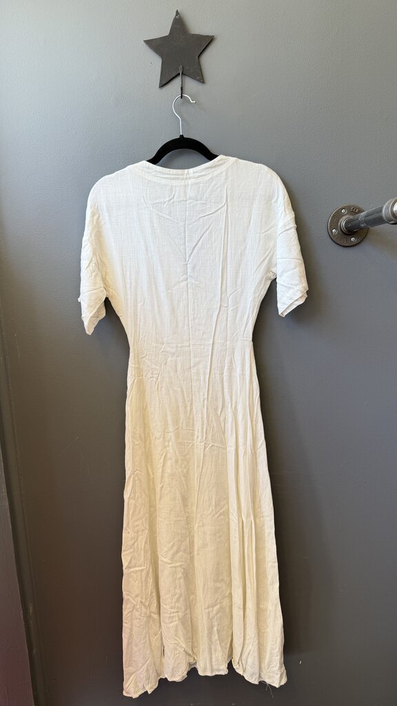 Button Front Midi Dress