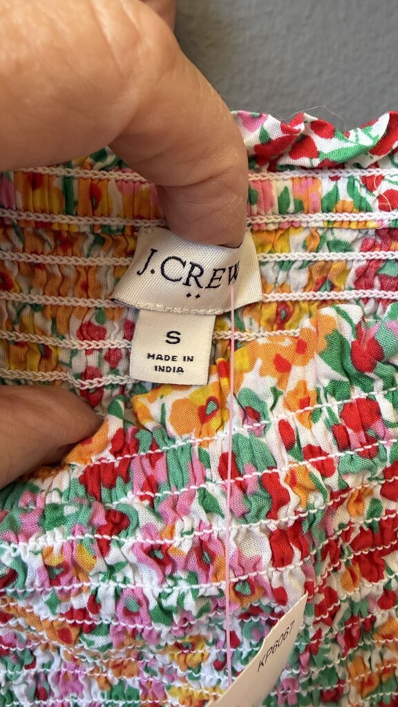Smocked Floral Tank Top
