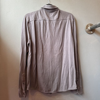 Slub Knit Button Up Shirt