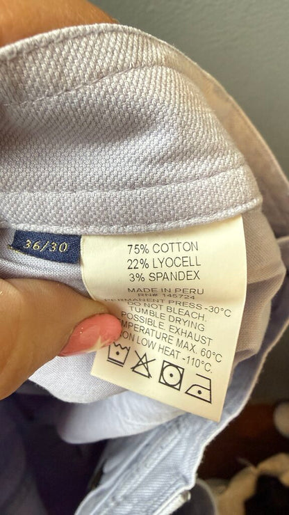 Twill Light Blue Pants