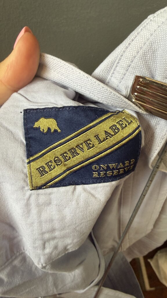 Twill Light Blue Pants