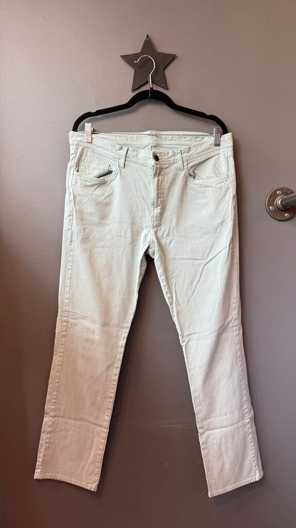 Twill Green Blue Pants