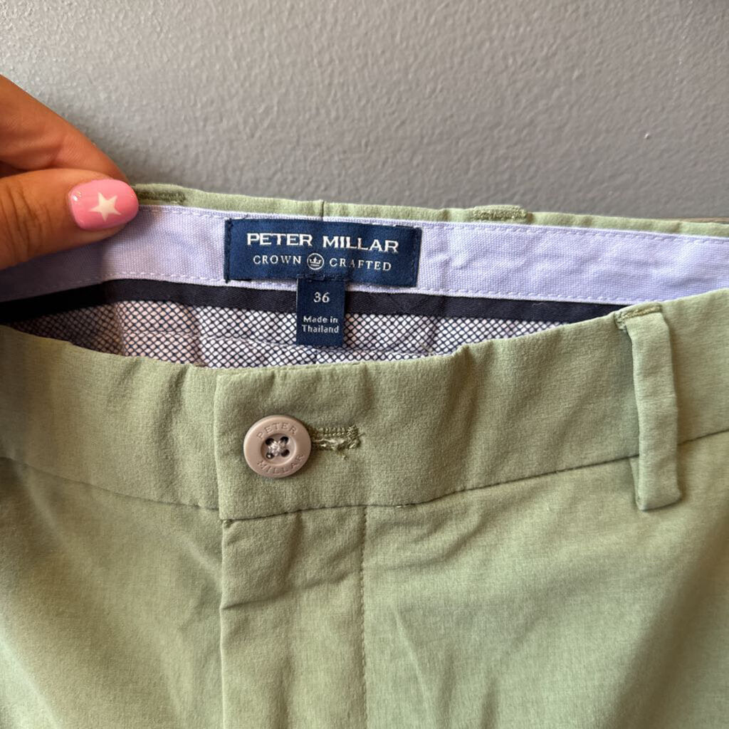 Stretch Green Shorts