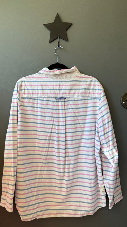 Stripe Longsleeve Polo Shirt