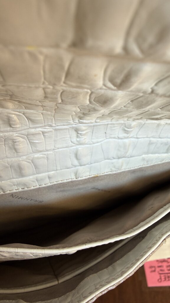 Croc Embossed Flap Crossbody Bag