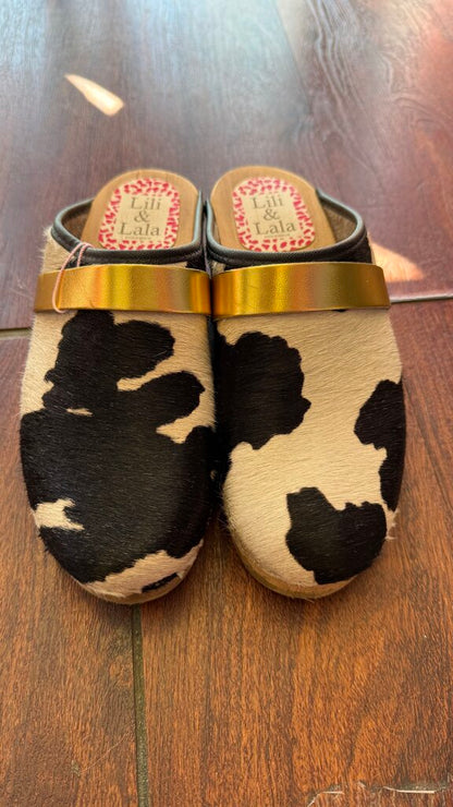 Ponyhair Wooden Clogs
