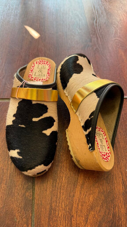 Ponyhair Wooden Clogs
