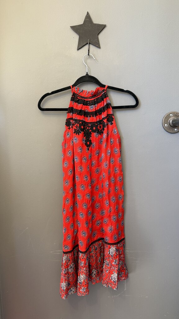 Silk Embroidered Mini Dress