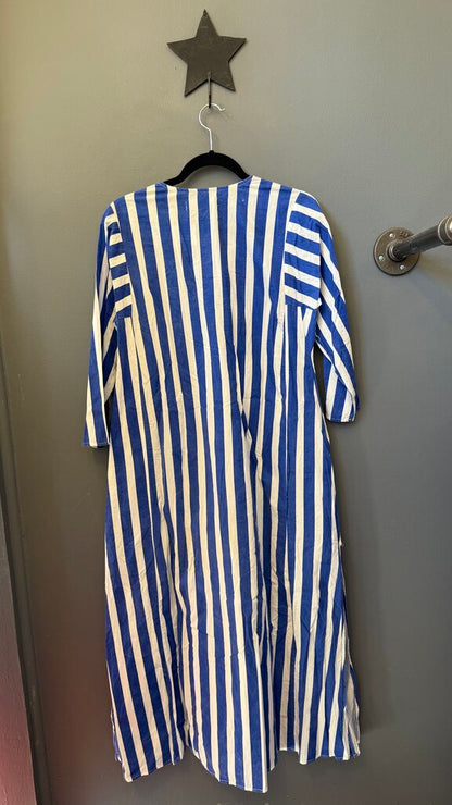 Stripe Maxi Caftan Dress