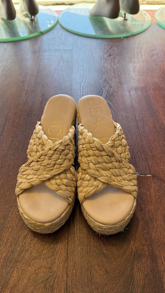 Raffia Platform Sandals