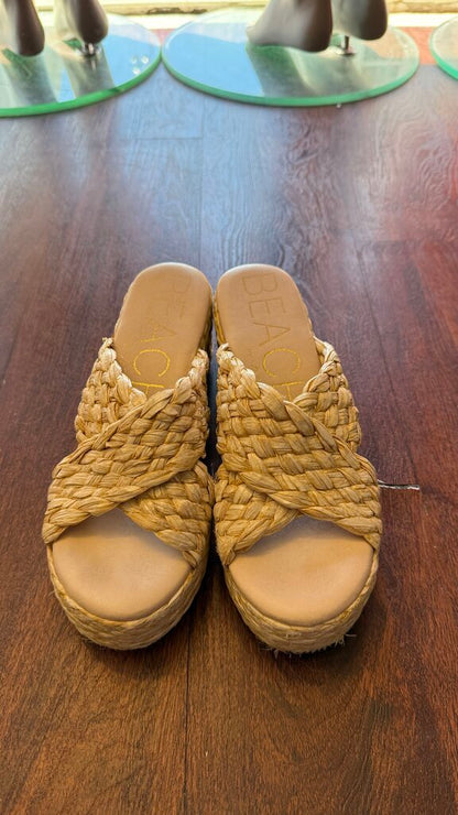 Raffia Platform Sandals