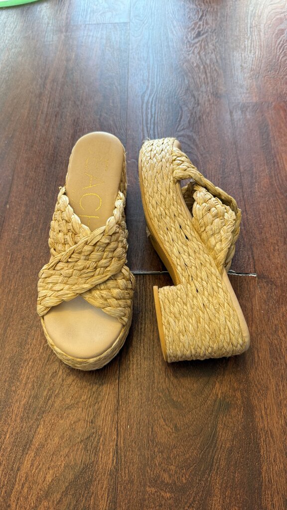 Raffia Platform Sandals