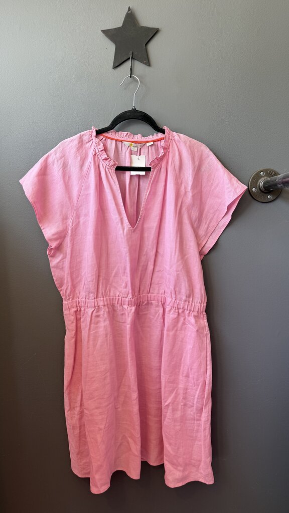 Linen Elastic Waist Dress