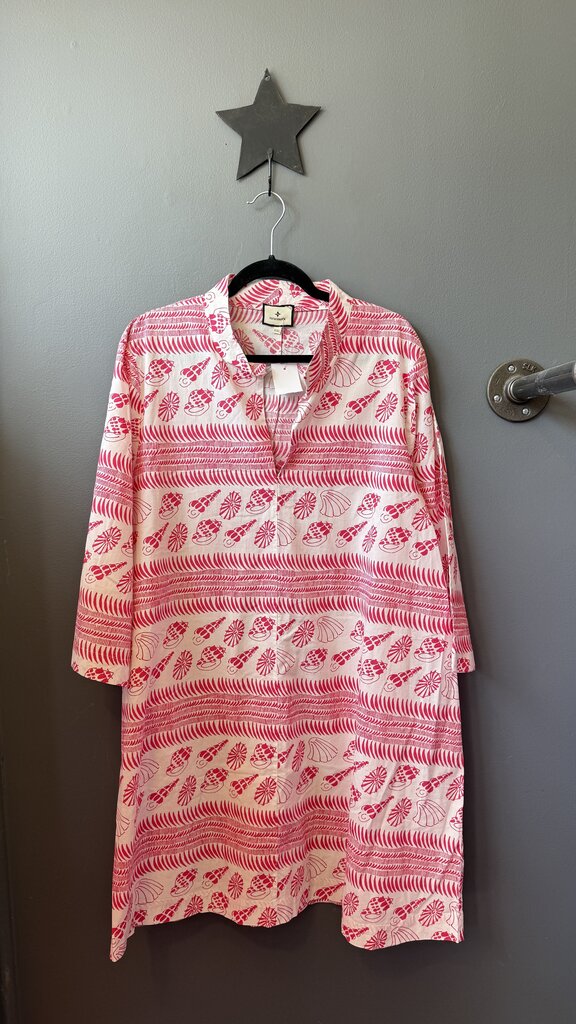 Shell Stripe Swing Dress