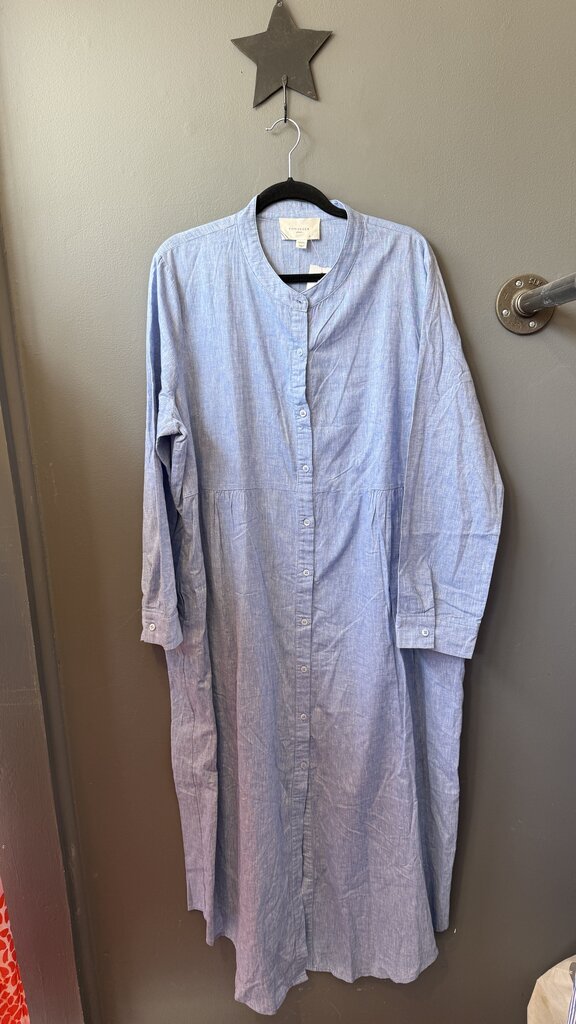 Linen Maxi Shirtdress