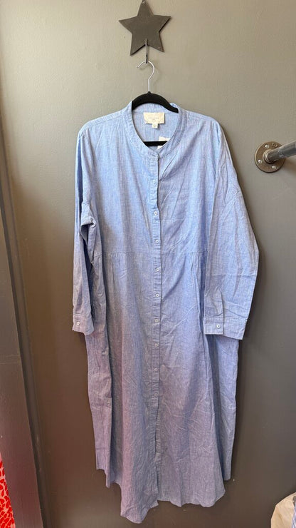 Linen Maxi Shirtdress