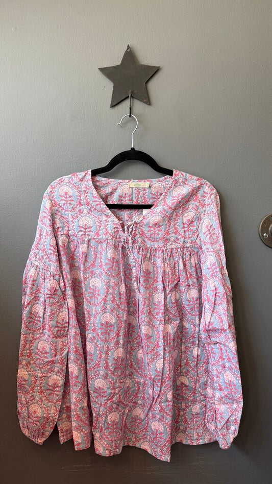 Block Print Cotton Blouse
