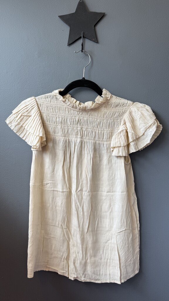 Smocked Neck Blouse