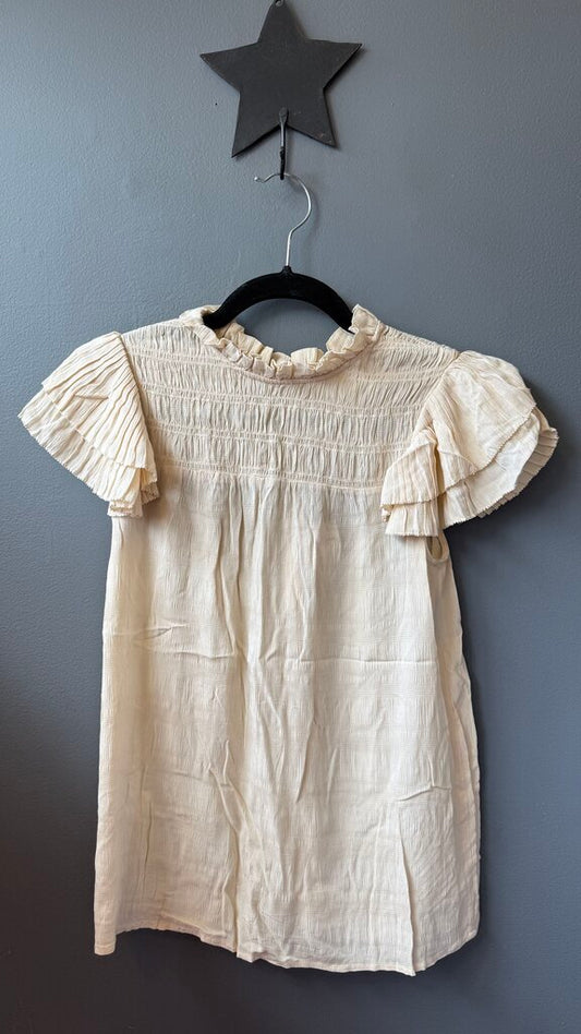 Smocked Neck Blouse