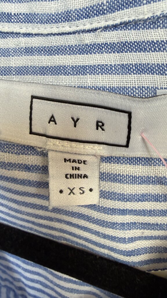 Linen Stripe Button Up Shirt