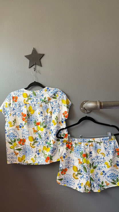 Set Sorrento Print Cotton PJ Set
