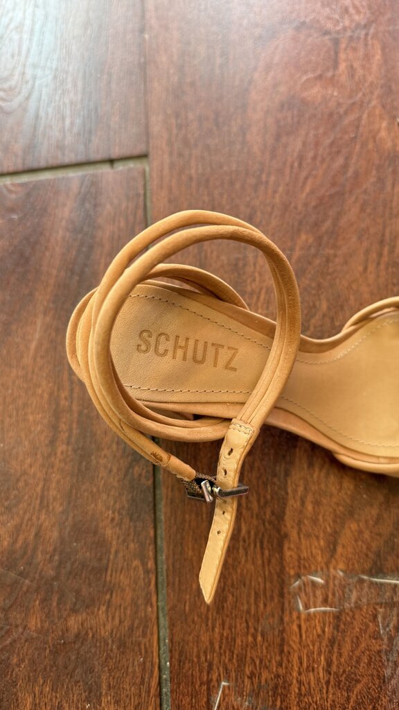 Suede Rolled Block Heel Sandals