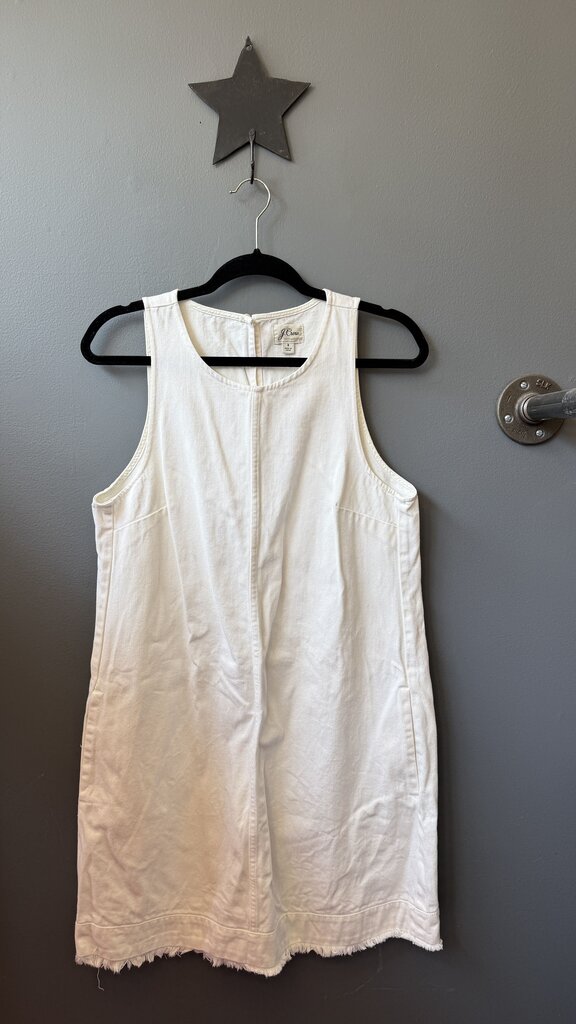 White Denim Shift Dress