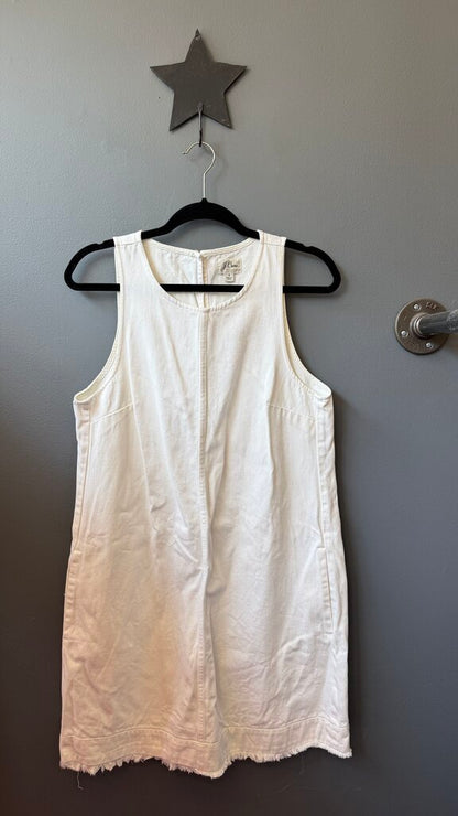 White Denim Shift Dress