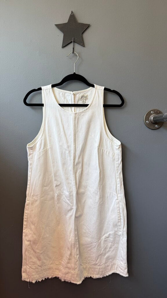 White Denim Shift Dress