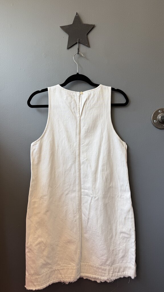 White Denim Shift Dress