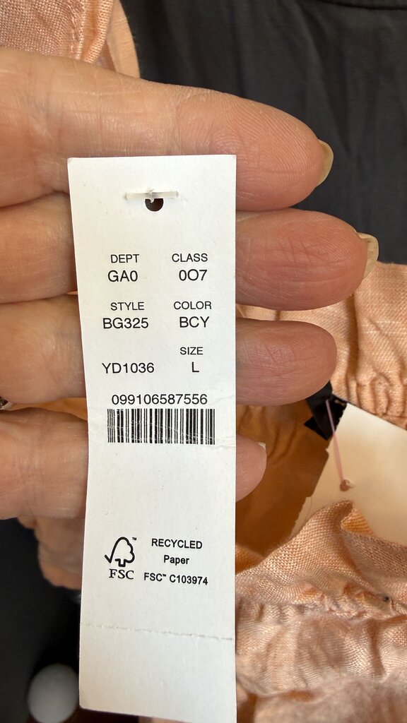 Linen Bow Shoulder Tank Top