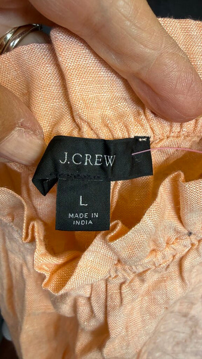 Linen Bow Shoulder Tank Top