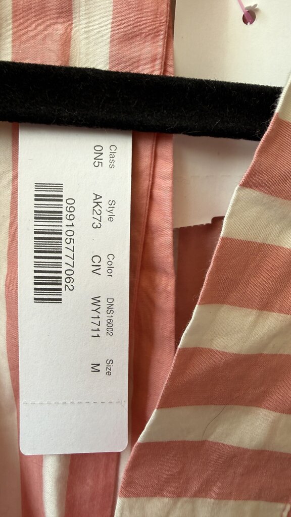 Cotton Stripe Midi Caftan Dress