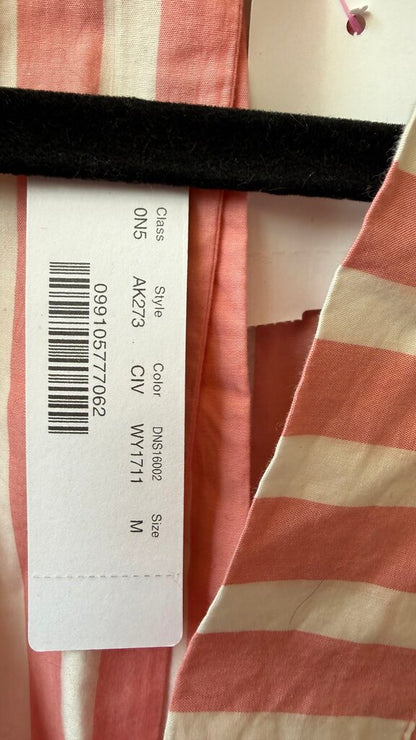 Cotton Stripe Midi Caftan Dress