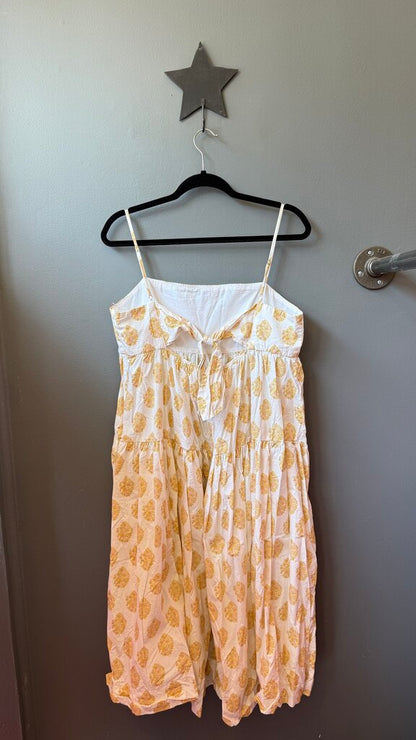 Block Print Style Midi Dress