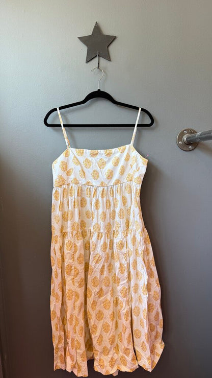 Block Print Style Midi Dress